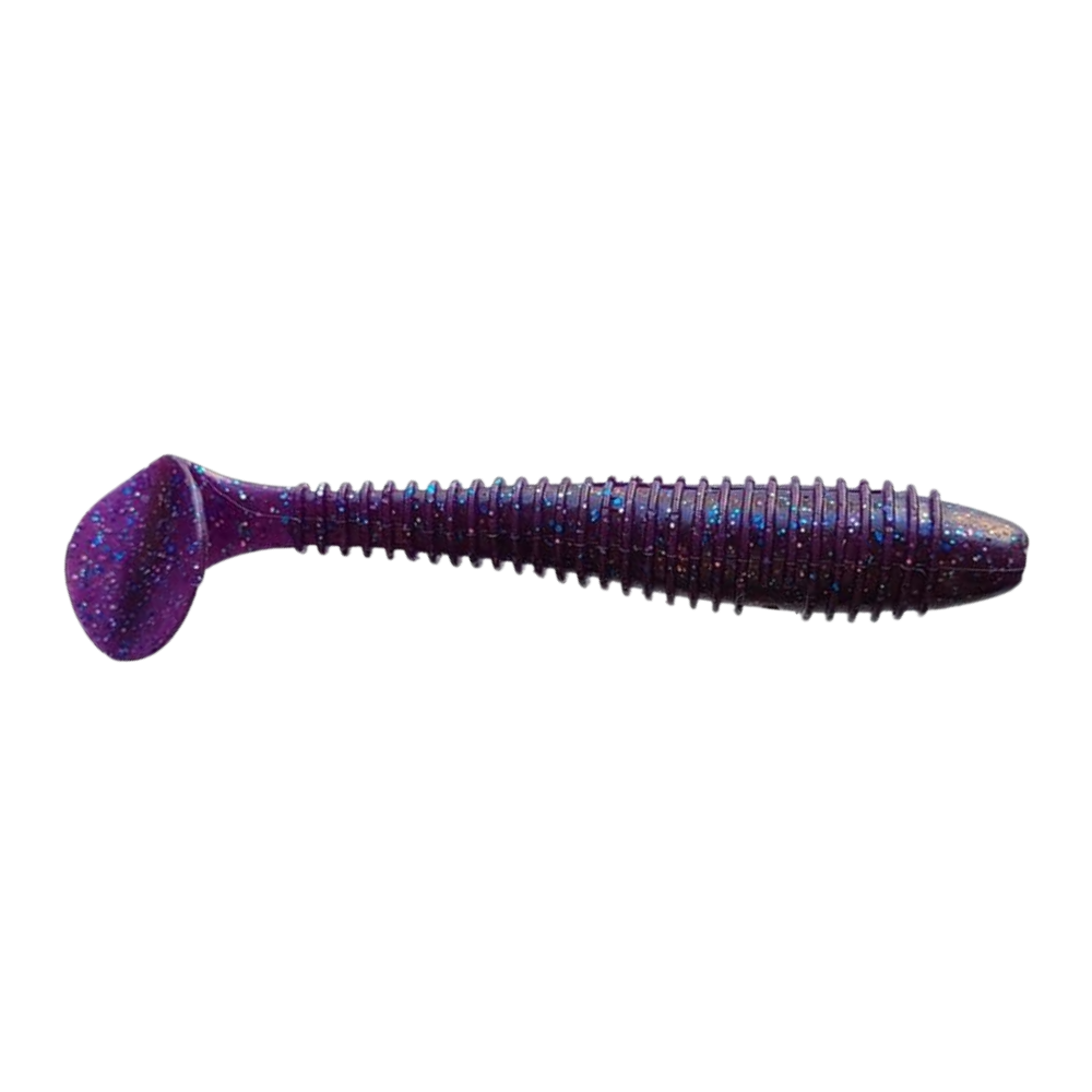Crazy Fish Vibro Fat 4" Soft Bait for Bass, Walleye, Pike