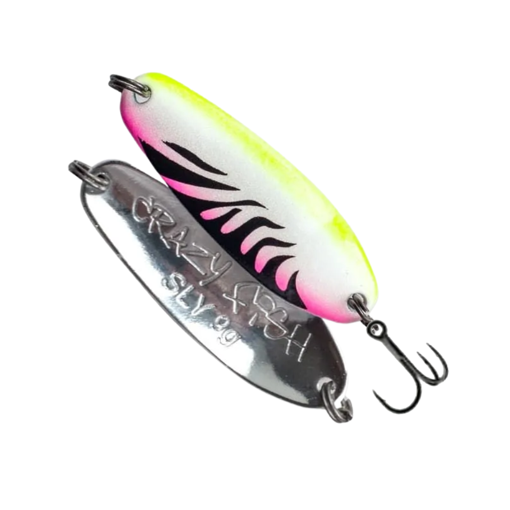 Crazy Fish Sly 1/3 oz Metal Spoon for Spinning Fishing