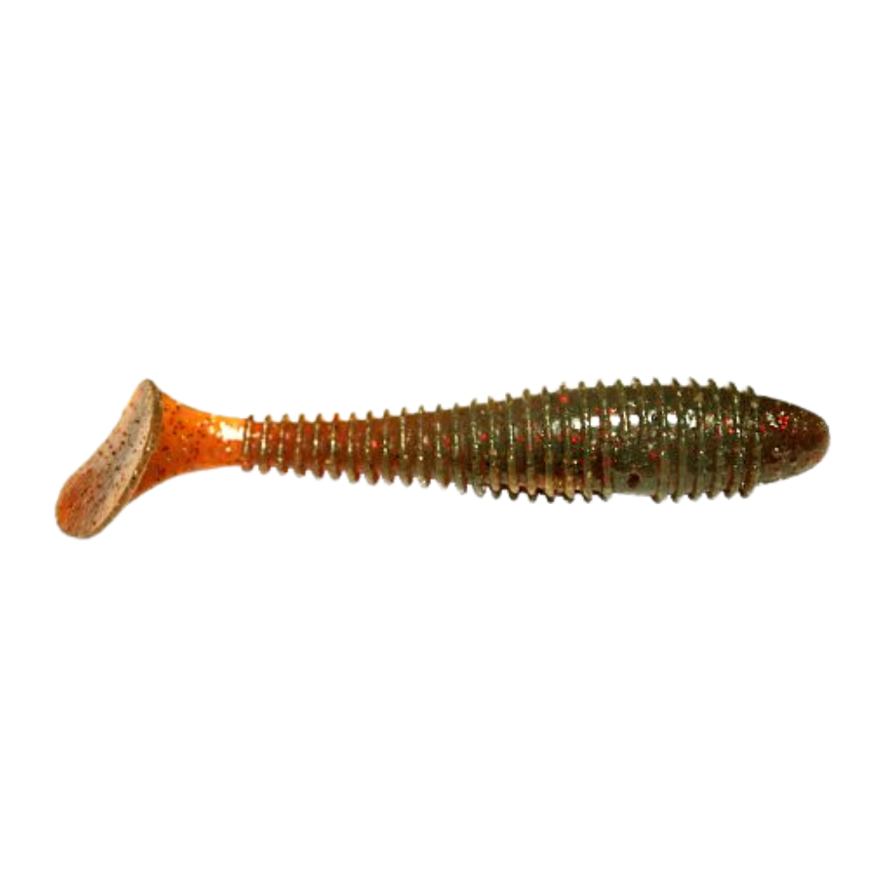 Crazy Fish Vibro Fat 4" Soft Bait for Bass, Walleye, Pike