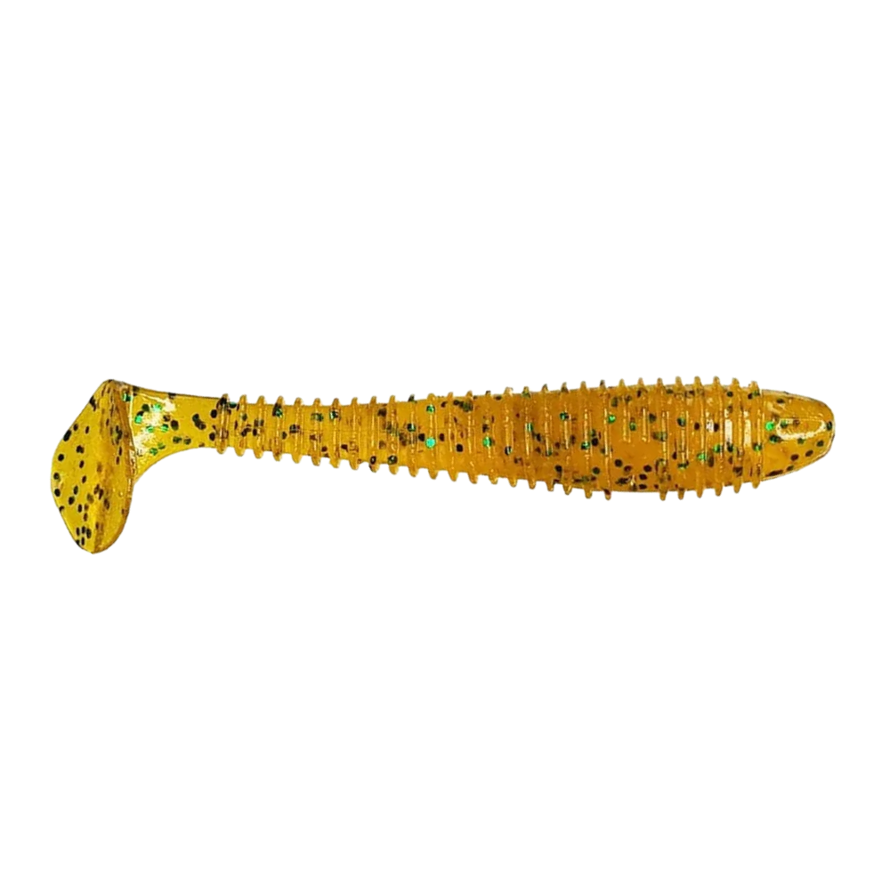 Crazy Fish Vibro Fat 4" Soft Bait for Bass, Walleye, Pike