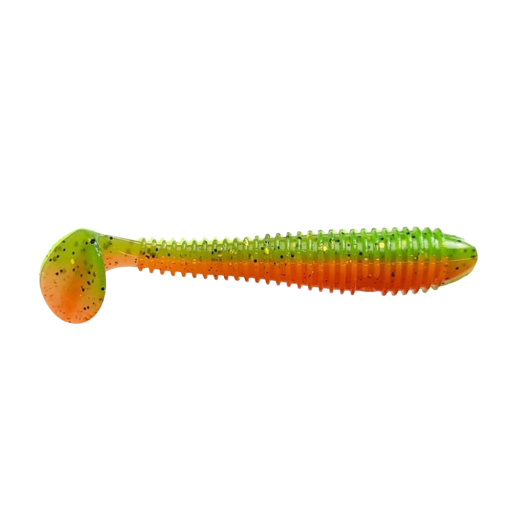 Crazy Fish Vibro Fat 5.8" Soft Bait for Bass, Walleye, Pike