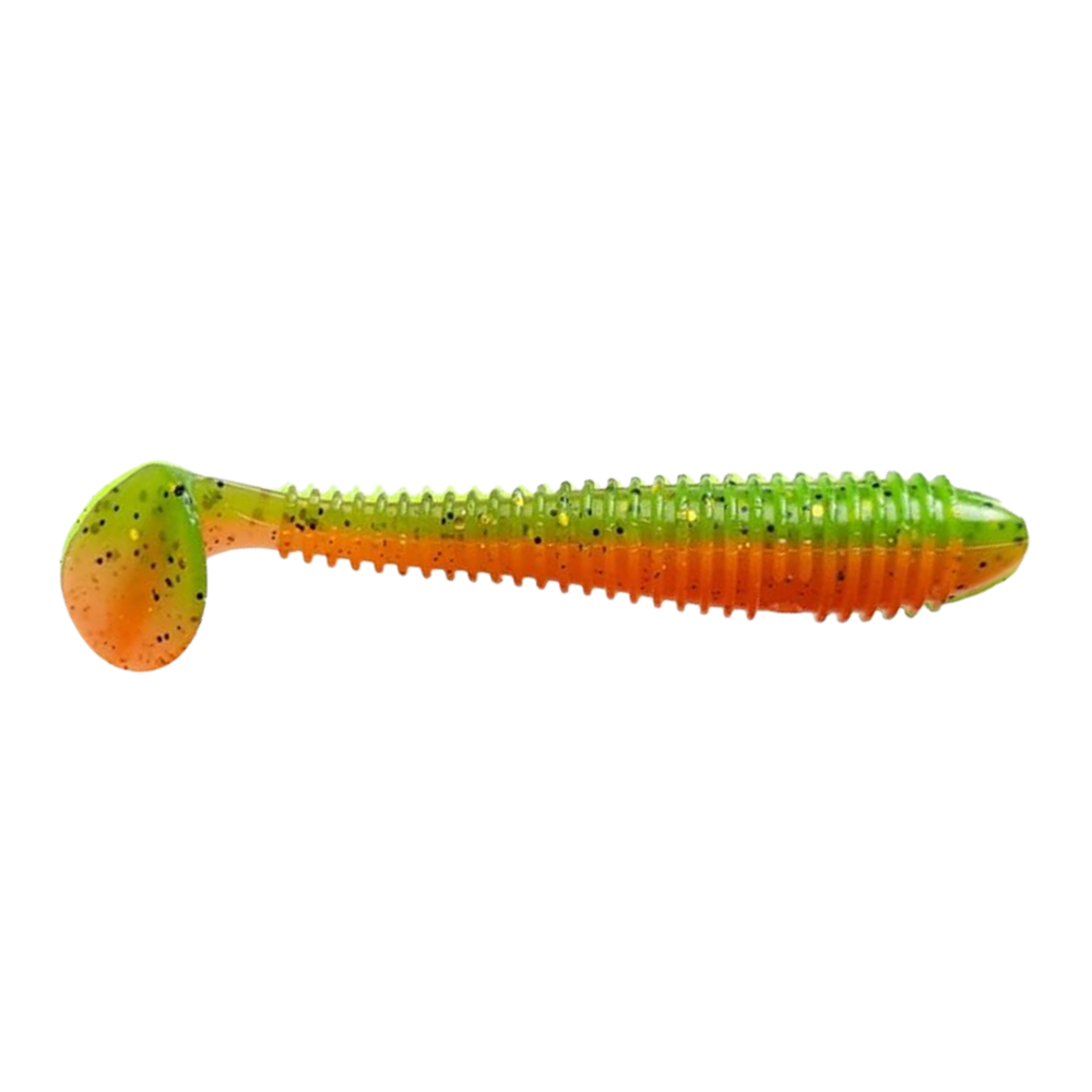 Crazy Fish Vibro Fat 4" Soft Bait for Bass, Walleye, Pike