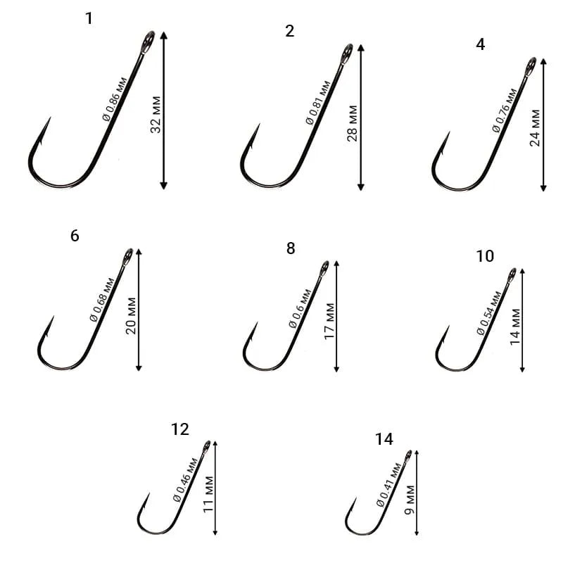 Crazy Fish Round Bend Hook Soft Bait Hook for Jig Fishing
