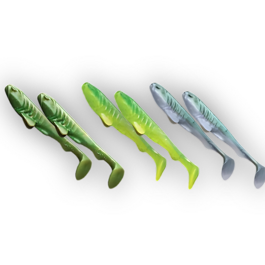 Crazy Fish Tough 4" Mix Soft Plastic Fishing Lure