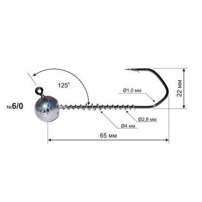 DS Jig Head Strong Jig Hook for Predator Fishing