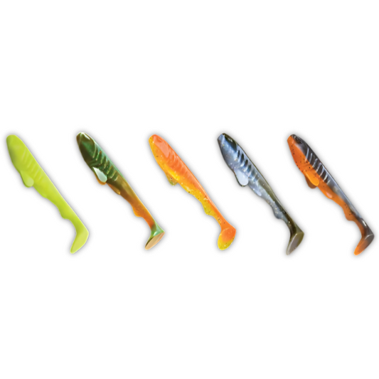 Crazy Fish Tough 5" Mix Soft Plastic Fishing Lure
