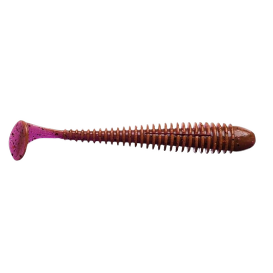 Crazy Fish 4" Vibro Worm Soft Plastic Fishing Lure