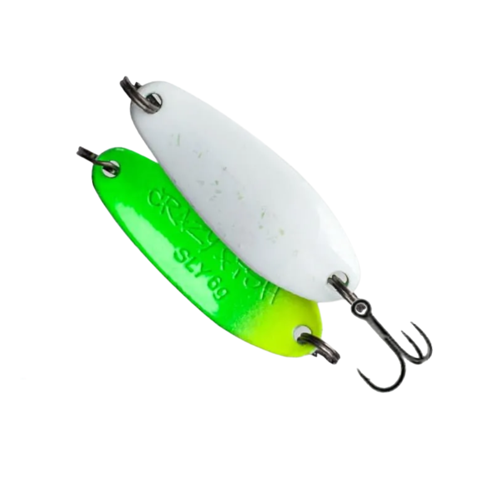 Crazy Fish Sly 1/4.5 oz Metal Spoon for Spinning Fishing