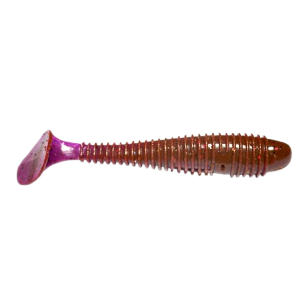 Crazy Fish Vibro Fat 4" Soft Bait for Bass, Walleye, Pike