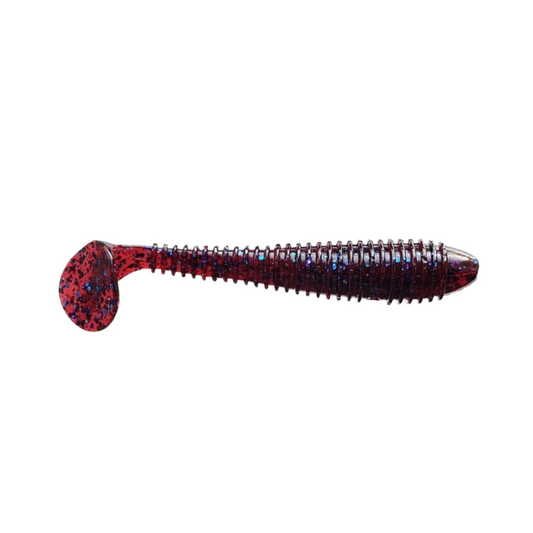 Crazy Fish Vibro Fat 3.2" Soft Bait for Bass, Walleye, Pike