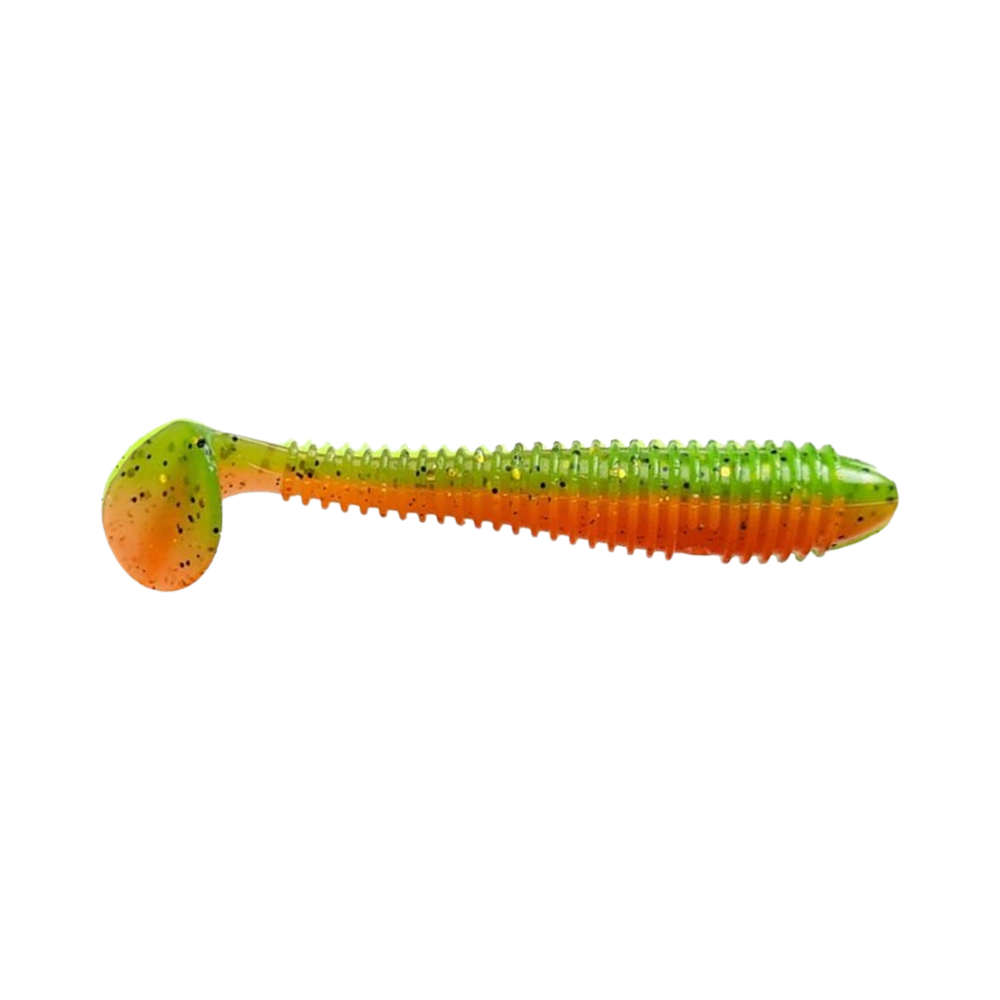 Crazy Fish Vibro Fat 3.2" Soft Bait for Bass, Walleye, Pike