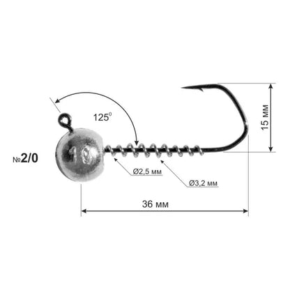 DS Jig Head Strong Jig Hook for Predator Fishing