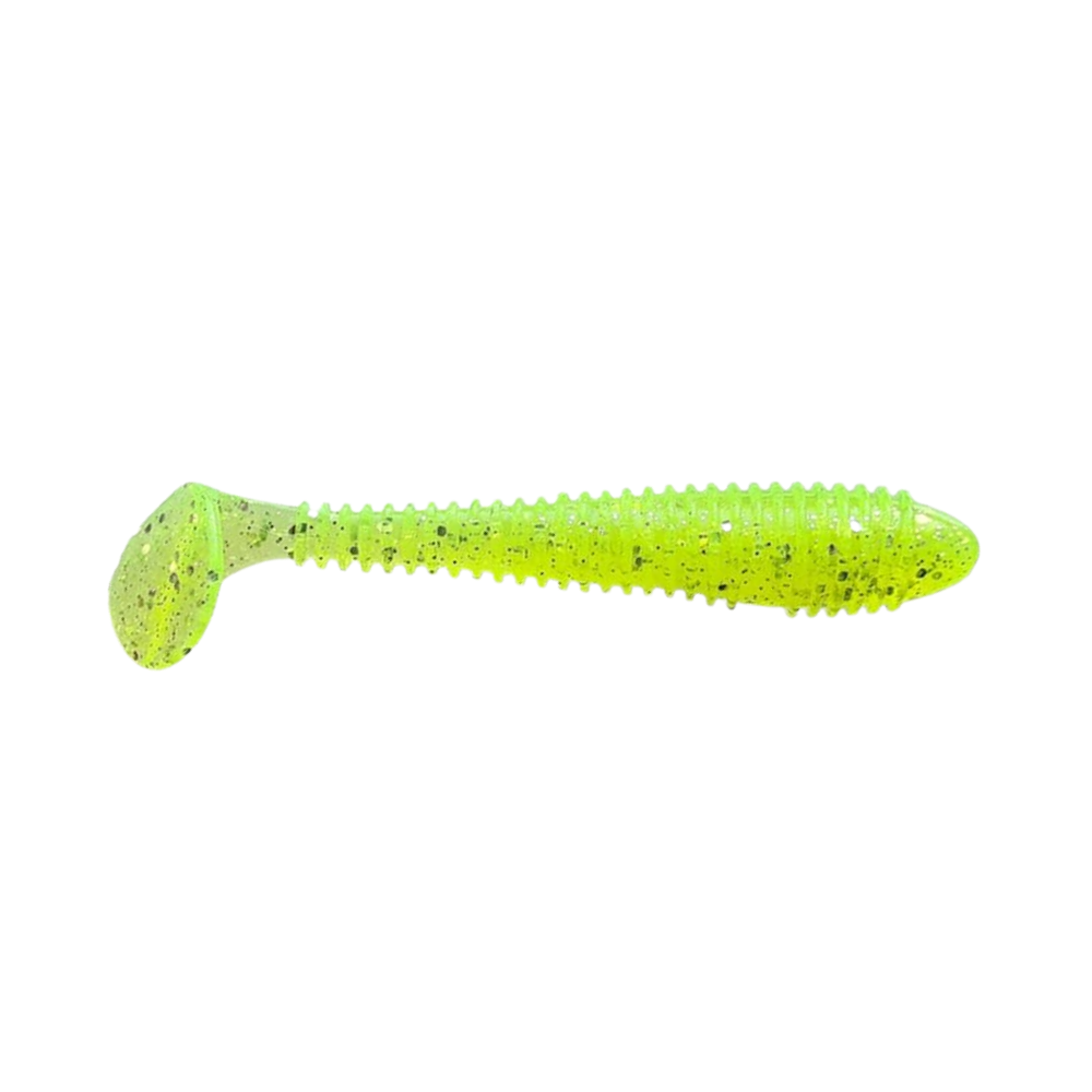 Crazy Fish Vibro Fat 3.2" Soft Bait for Bass, Walleye, Pike