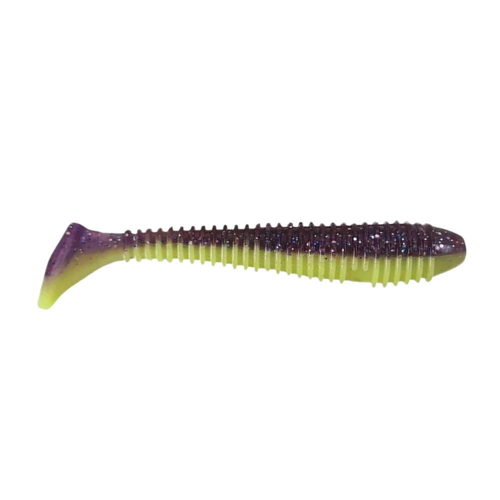 Crazy Fish Vibro Fat 4.7"Soft Bait for Bass, Walleye, Pike