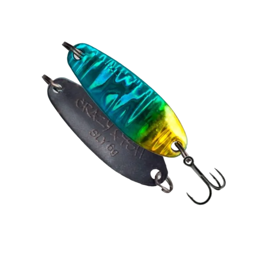 Crazy Fish Sly 1/4.5 oz Metal Spoon for Spinning Fishing