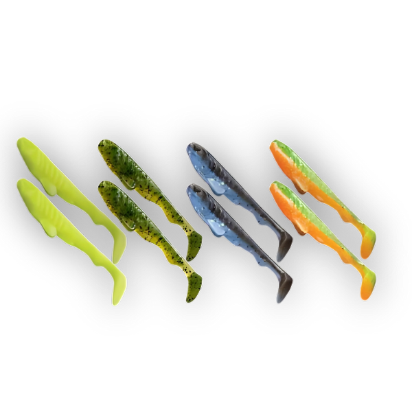 Crazy Fish Tough 2" Mix Soft Plastic Fishing Lure