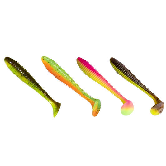 Crazy Fish Vibro Fat 4.7 Mix Soft Plastic Fishing Lure