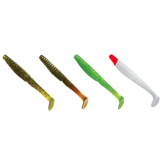 Crazy Fish Scalp Minnow 4" Mix Action Tail Lure